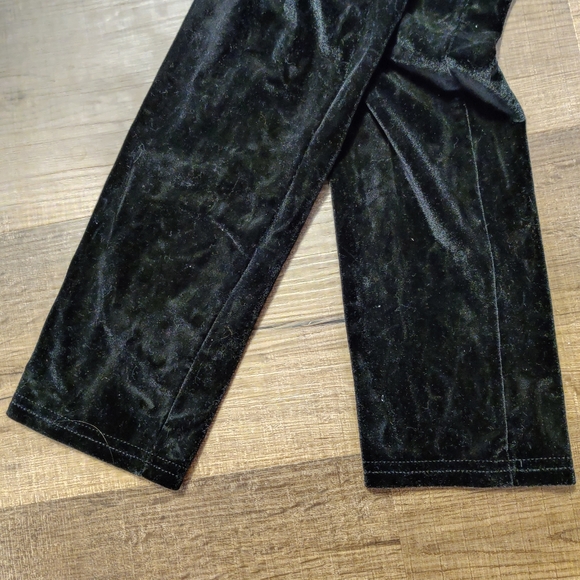 Black Velvet Skinny Pants Leggings - Picture 3 of 5